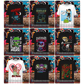 38 Artes para Camisa Personagens Arquivo em Ai