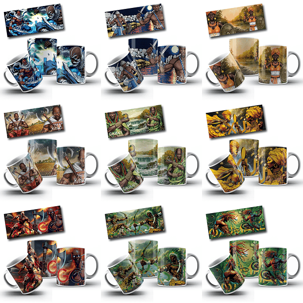 150 Artes para Caneca e Camisa Orixás Arquivo em Jpg  9