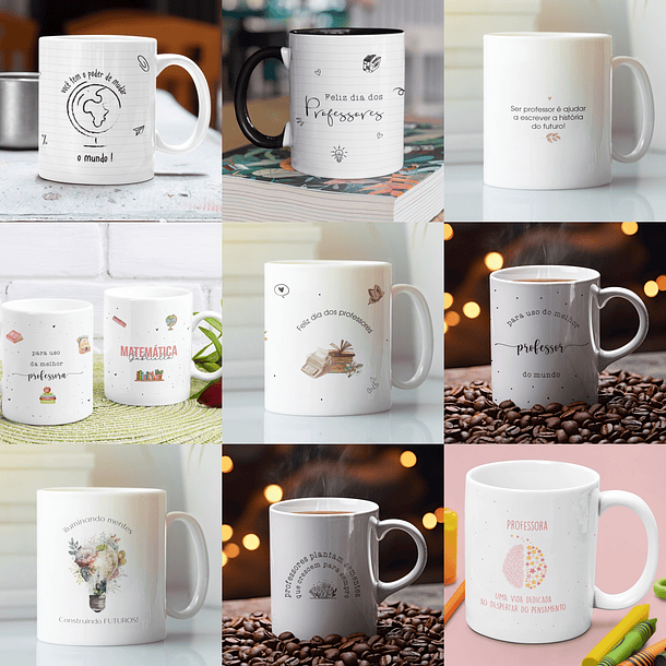 42 Artes Caneca Dia dos Professores Alfabeto e Outras Arquivo em Png  2