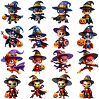 26 Artes Caneca Mais Kit Digital Halloween Arquivo em Jpg 9