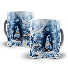 Arte Caneca 3D Doende Natalino Arquivo Png