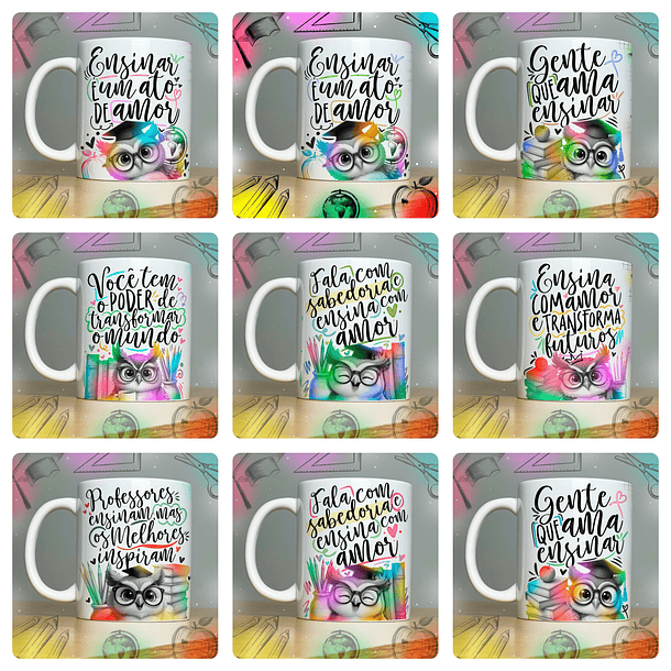 44 Artes para Canecas Dia dos Professores Arquivo em Jpg   2