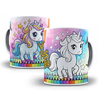 8 Artes para Canecas Unicornio para Colorir Arquivo em Jpg  6