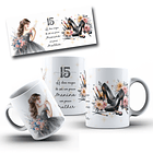 16 Artes para Canecas Aniversário 15 anos Arquivo Editável 5
