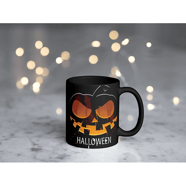 Arte Caneca Abobora Halloween Arquivo Png 