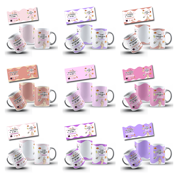 23 Artes para Caneca Uso Exclusivo Dorameira Arquivo em Png   4