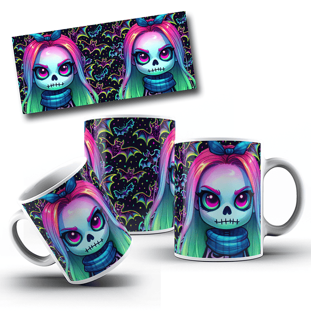 8 Artes para Caneca Halloween Arquivo em Jpg 1
