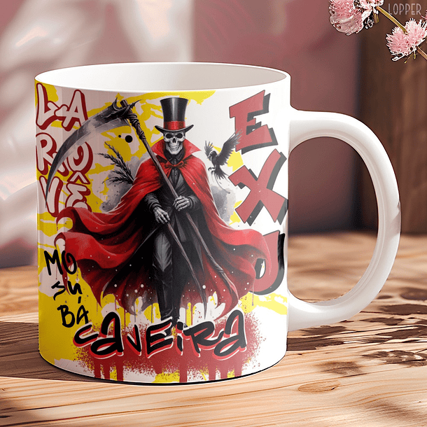 8 Artes para Caneca Exú Caveira Arquivo Editável 2