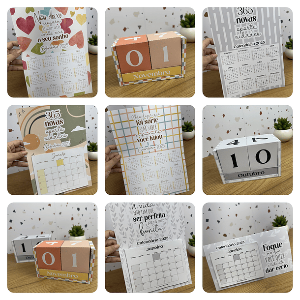 Coleção Arquivos para Calendários 2025 em Png 2
