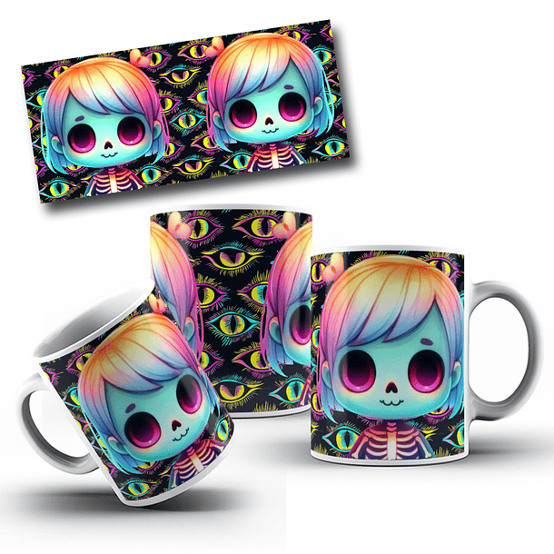 8 Artes para Caneca Halloween Arquivo em Jpg 12