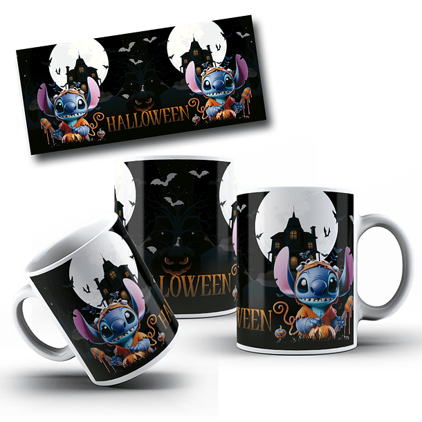 10 Artes para Caneca Stitch Halloween Arquivo em Jpg  1