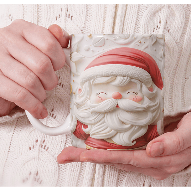 11 Artes para Caneca Natal Cute 3d Arquivo em Jpg 7
