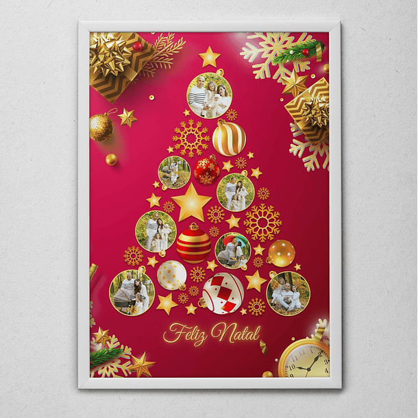 6 Artes para Quadro Natal em Arquivo Editável  3