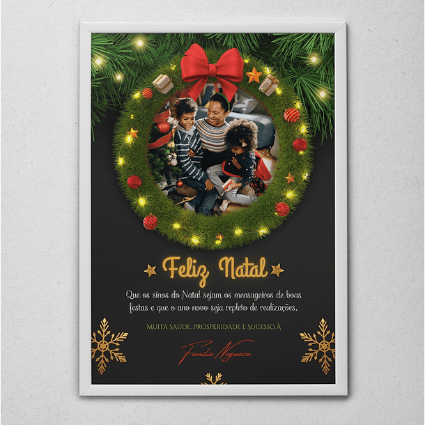 6 Artes para Quadro Natal em Arquivo Editável  5