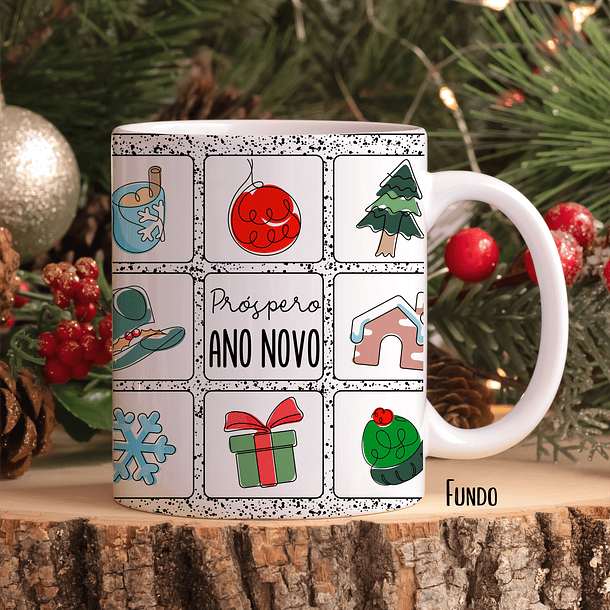 30 Artes para Caneca Natal em Linhas Arquivo em Jpg 1