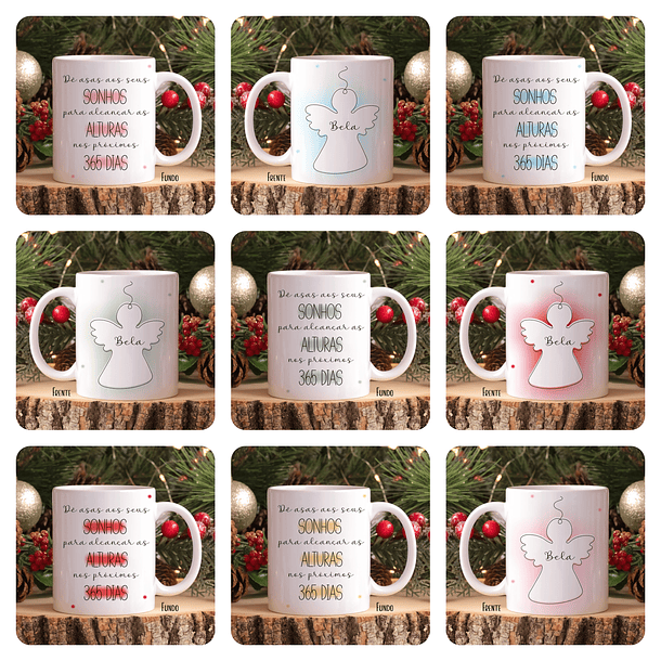 30 Artes para Caneca Natal em Linhas Arquivo em Jpg 6
