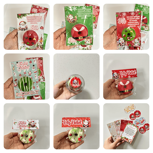 Arquivos Prontos Especial de Natal Mini Donuts em Canva 4