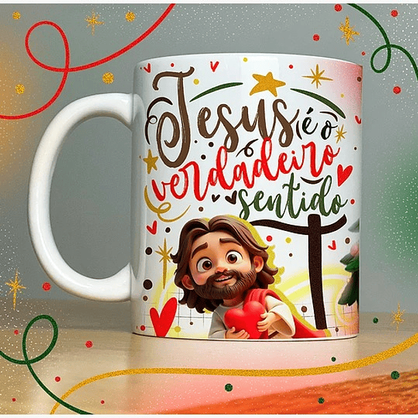 40 Artes para Caneca Papai Noel Arquivo em Jpg 12