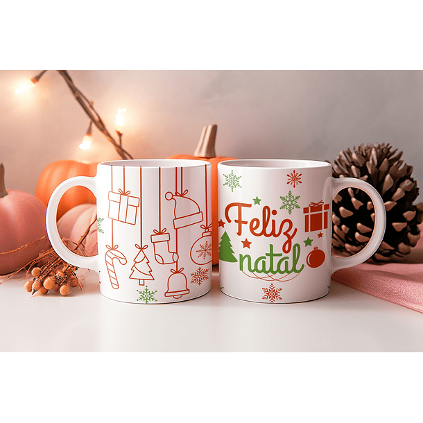 8 Artes para Caneca Natal Arquivo Editável 3