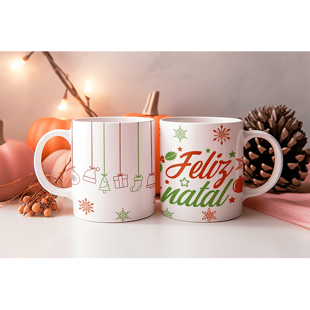 8 Artes para Caneca Natal Arquivo Editável 4
