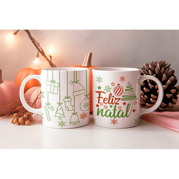 8 Artes para Caneca Natal Arquivo Editável 5