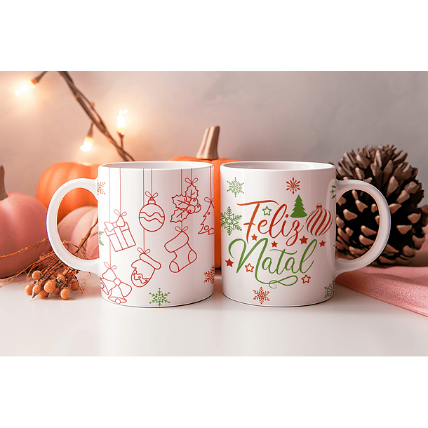 8 Artes para Caneca Natal Arquivo Editável 7