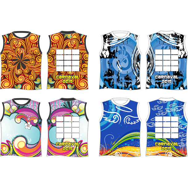 290 Artes Modelo de Abada Carnaval 2025 Bloco Arquivo Editável Vetor Abadás Template 6