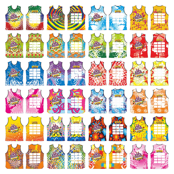 140 Artes Modelo de Abada Carnaval Bloco Arquivo Editável Vetor Abadás Template 7