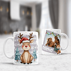 Arte Caneca Natal Com Foto Rena Arquivo Png 2