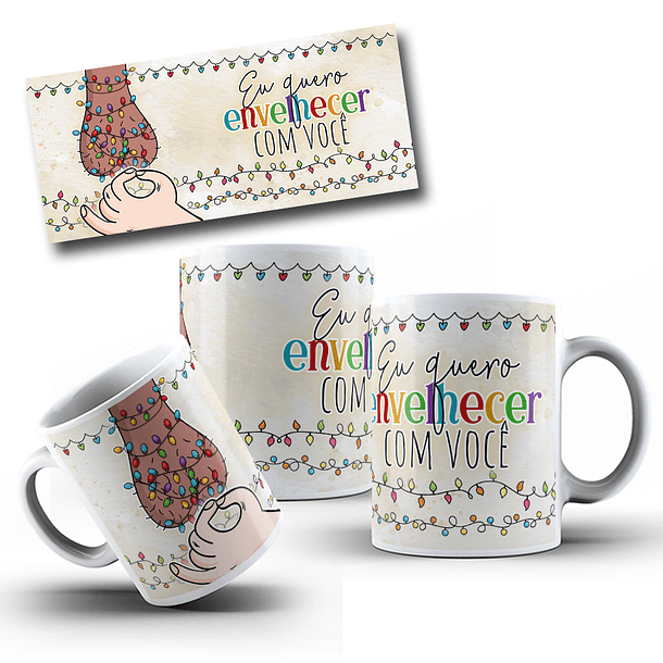 7 Artes Caneca Envelhecer Juntos Arquivo em Jpg  1