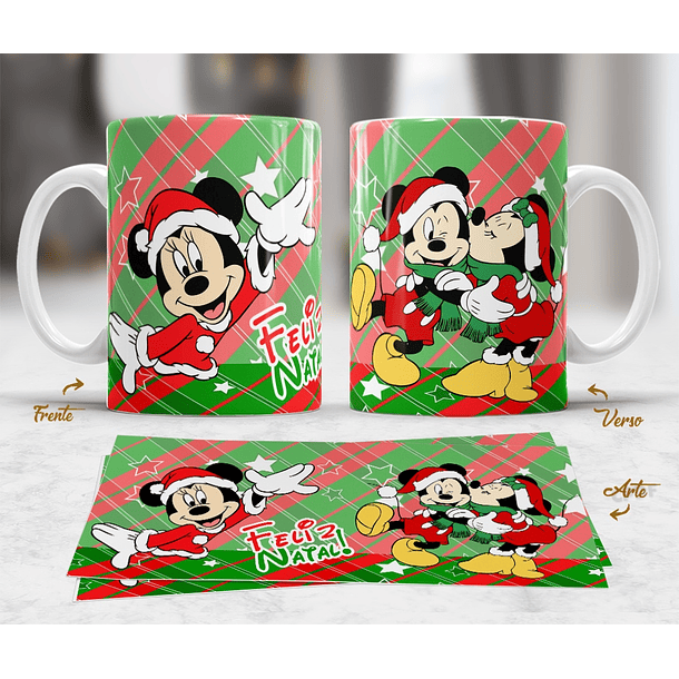 10 Artes Caneca Mickey e Stitch Natal Arquivo em Jpg  5