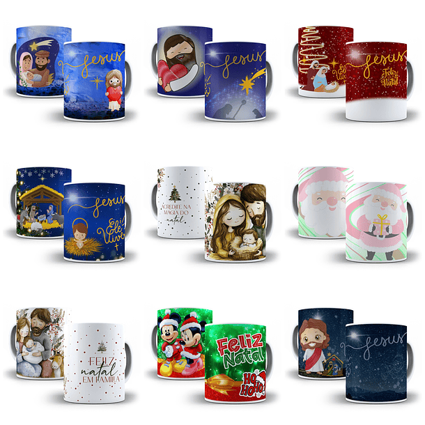 50 Artes para Caneca e Camisa Natal Arquivo em Jpg 3