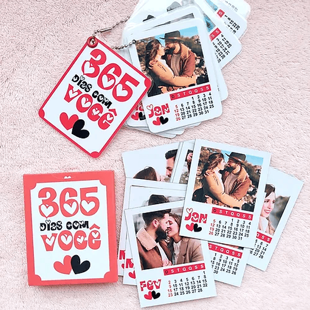 Arquivo Calendário 365 Polaroide Dia dos Namorados em Pdf 