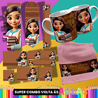 36 Artes para Caneca, Garrafinha e Toalha Princesas da Disney Arquivo Editável  13