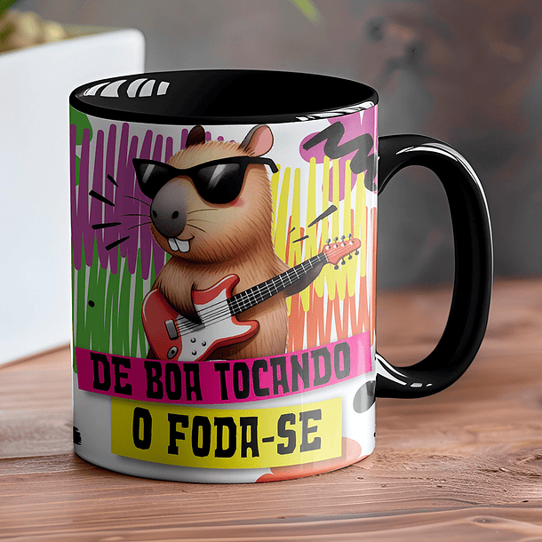 5 Artes para Caneca Capivara Arquivo Editável 2