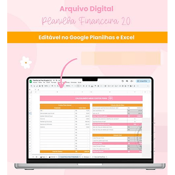 Arquivo Planilha Controle de Caixa Pedidos e Produtos em Execel 1