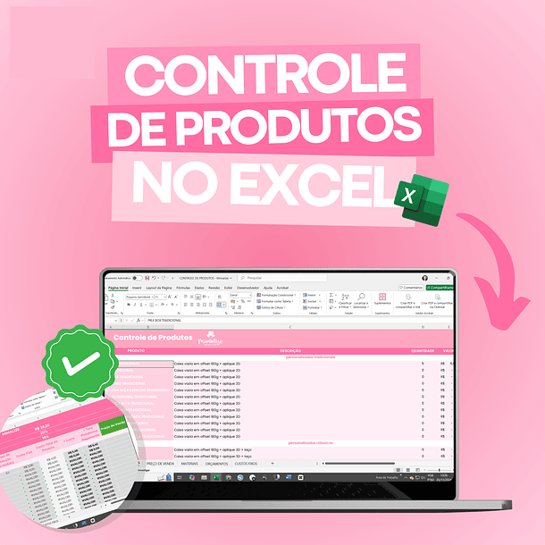 Arquivo Planilha Controle de Caixa Pedidos e Produtos em Execel 4