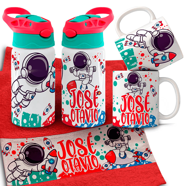 Arquivo para Personalização Volta as Aulas Garrafinha Toalhinha e Caneca Arquivo Editável 6