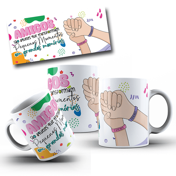 15 Artes para Caneca Amizade Arquivo em Jpg 9