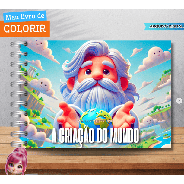 Kit Digital Livros de Colorir Png  9