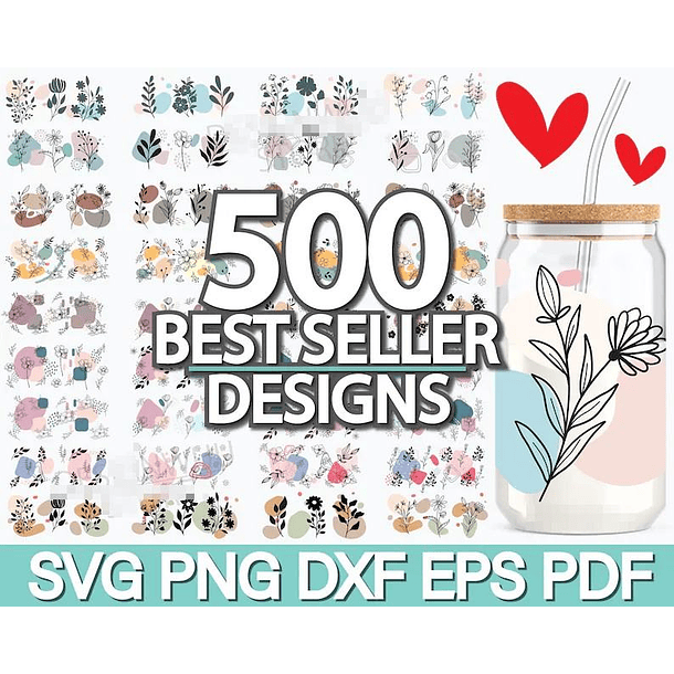 500 Artes para Copo Tampa de Bambu Café Gelado Copo de Vidro Coffe Glass Arquivo em Png  1