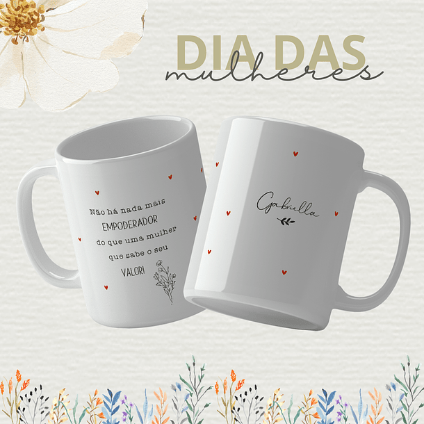 14 Artes para Caneca Dia das Mulheres Arquivo Editável 7
