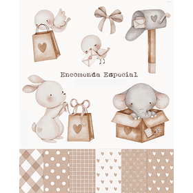 Kit Digital Encomenda Especial em Png