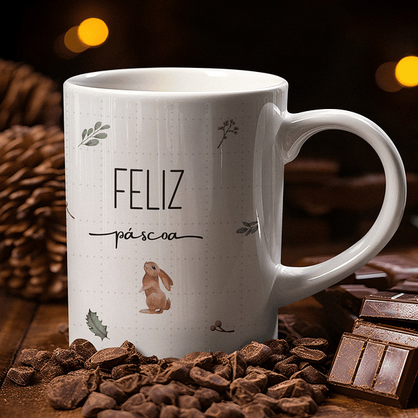 11 Artes para Caneca Páscoa Arquivo em Pdf Editável  11