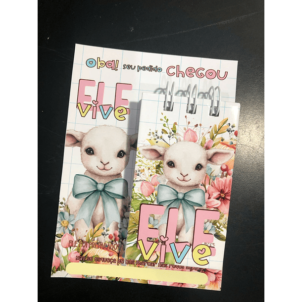 Kit Digital Cartão e Arte Capa Mini Bloco Páscoa em Pdf 3