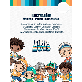 Kit Digital Meninos Little Boys Png 