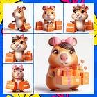 Kit Digital Capivara Rainha da Shopee em Png 2