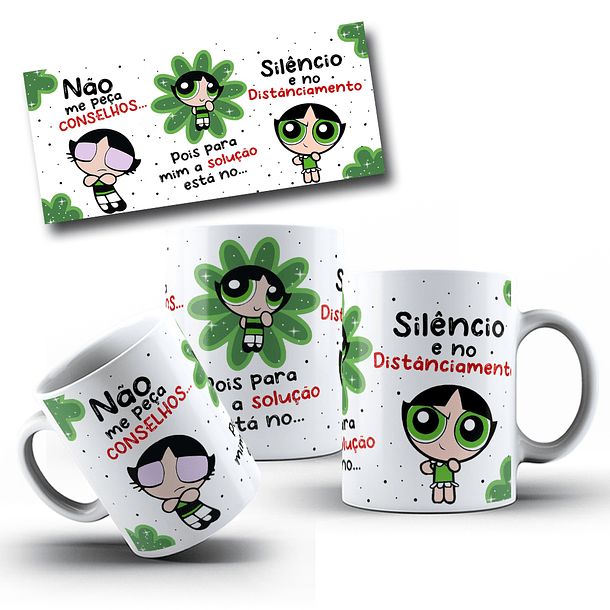 Artes Caneca Docinho Não me peça conselhos pois para mim a solução está no silênco e no distanciamento Arquivo em Jpg  