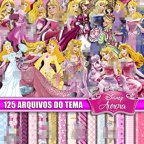 Kit Digital Princesa Aurora em Png