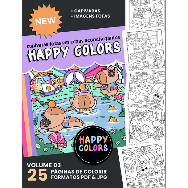 Arquivos Livros de Colorir Happy Colors Desenhos Completo em Pdf 1